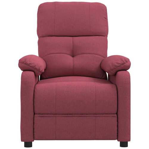 VidaXL vidaXL Massagesessel Weinrot Stoff 2