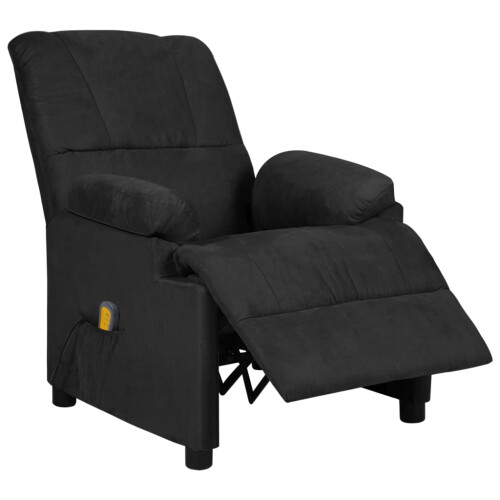 VidaXL vidaXL Massagesessel Schwarz Mikrofasergewebe 2
