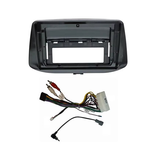 Car Dash Mount Installation 9 Inch Double 2 Din DVD GPS MP5 Frame Trim Kit Panel for  I30   PD 2017-2021
