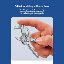 4 Inch Wrench Pocket Portable Chrome Plated Live Wrench  Clip  Beak Clamp Steel Slot Joint Wrench Tool