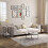 Side Table with Charging Station USB Outlet 2-Tier Greige 2