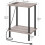 Side Table with Charging Station USB Outlet 2-Tier Greige 3