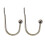 Brass Curtain Holdbacks Wall Mounted 2 Pack 1