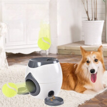 Automatic Dog Launcher Dog Tennis Food Reward Machine Interactive Dog Thrower Dog Tennis Balls Feeder for Dogs