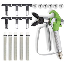 Hochdruck-Nulldruck-Spritzpistolen-Kit mit 6 Spritzdüsen und 5 Filtern für Effizientes Sprühen