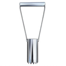 Short Handle Bulb Planter Garden Hole Soil Auger Tool Mulch Film Punch Transplanter Farm Lawn Vegetable Flower Planting