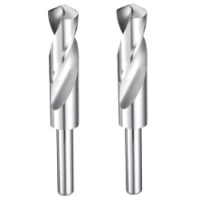 20mm Bohrer 1/2" Reduzierter Schaft Rund Hochgeschwindigkeitsstahl 118 Standardspitze für Kunststoff Holz Kupfer Aluminium Eisen