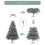 Artificial Christmas Tree 5FT with Pine Cones Berries and 3