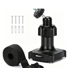 Adjustable Wall Mount , Outdoor Security Camera Mount with Strap for Wall, Pole or Tree Installation, Black