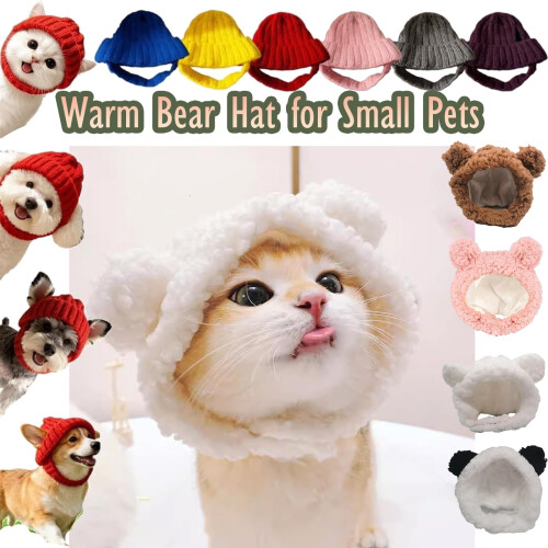 Bunny Ear Pet Hat 38x18cm Adjustable for Small Medium Cats