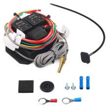 1 Satz Universeller Kühlerlüftersteuerungsschalter 12V, Einstellbares Elektrisches Kühllüfter-Thermostat-Relais-Kit A