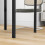 Homcom HOMCOM Modern Square Dining Table with Tempered Glass Top Metal Legs 8