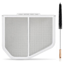W10120998 W10049360 Trocknerflusenfilter Ersatz für für Trocknerteil, mit Reinigungsbürste