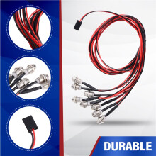 2 Piezas 8LED Faros Traseros y Delanteros para Hsp Redcat Rc4wd para para Axial Scx10 D90 Hpi RC Crawler Rojo