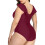 Women's Tummy Control One-Piece Swimsuit with Ruffle Wrap 4