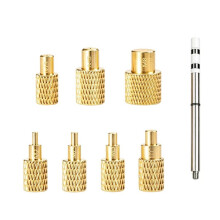 Threaded Inserts Heat Set Insert Tool Kit M2-M8 Brass Knurled Nuts with T12 Soldering Iron Adapter for 3D Printed Parts
