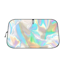 Pare-Soleil pour Pare-Brise de Voiture Pare-Soleil Pliable Couverture de FenĂŞtre Avant UPF 90+