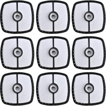 9Pack SRM225 Air Filter Cleaner for Echo SRM230 SRM210 ES250 Hedge Trimmer Leaf Blower Edger Weedeater Engine A226001410