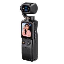 2K Pocket Action Camera with 180 Rotating Lens, Body Camera , Handheld Video Recording Camera for Travel Vlog