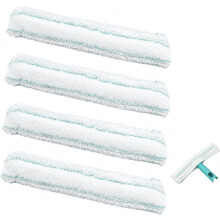Couvre-Microfibres de Remplacement 4 Pièces pour Nettoyeur de Fenêtres pour M et Nettoyeur de Cadre de Fenêtre L, Lavable, pour Verre,