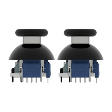 2 Stuks voor PS5 Controller Gamepad TMR Magnetische Joystick K-Zilver JT13-005 Verstelbare 30-80gf Anti-Drift Vervangstick