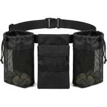 Rock Collecting Waist Bag, Foraging Bag, Breathable Mesh Bags, Portable Design, for Rock Collecting, Beachcombing, 1PC