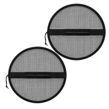 2 Pack 5 Gallon Emmer Deksel Cover met Gaas Boot Vuilnisbak Top Cover met Verstelbare Trekkoord voor Vissersaas