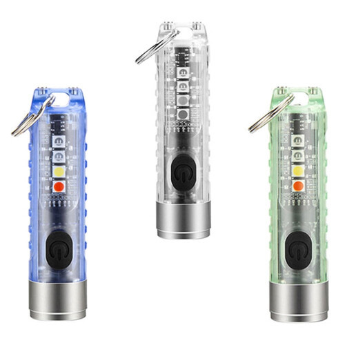 Portable Mini Keychain Flashlight Rechargeable Super Bright