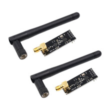 2 Stuks 1100-Meter NRF24L01+ 2.4G Draadloze Module Gegevensoverdrachtsmodule 2.4GHz NRF24L01 NRF24L01+PA+LNA met Antenne