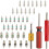 1set Air Conditioning Valve Core Kit, R12 R134a Tire Valve Core Tools, Includes Single- and Double- Removal Tool 1