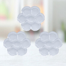 Watercolor Palette Tray Plastic Portable 16x16x2cm 3pcs