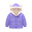Kids Hooded Puffer Jacket Purple Size 110 3