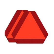 2 Señales de Vehículo de Movimiento Lento de Aluminio, Señal de Triángulo de Seguridad 14 X16 Pulgadas Impermeable, Resistente A la Intemperie,