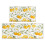 Yellow Lemons Kitchen Rug Set Absorbent Non-Slip 1