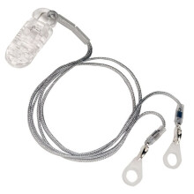 Hoortoestel Clip Houder Transparant 2 Ringen Anti-Verlies Lanyard voor Kinderen en Volwassenen