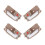 4PCS Chrome Left Right Car Interior Inside Door Handle 69205-02090 69206-02090 for   2003-2009 2