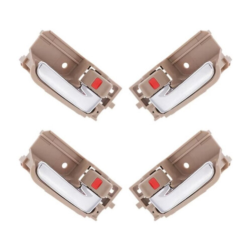 4PCS Chrome Left Right Car Interior Inside Door Handle 69205-02090 69206-02090 for   2003-2009