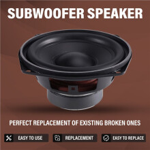 5.25 Inch Subwoofer Speaker Unit 4 Ohm 30W Rubber Paper Cone Woofer Heavy Bass DIY Home Car Audio System