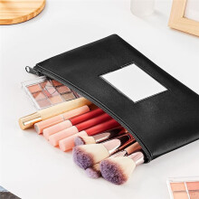 5-Pack Bank Deposit Money Bags with Zipper, PU Bags Cash Wallet Pouches with Label, for Coins, Cosmetics,Invoice,Bills,B