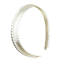 Women's Plastic Headbands with Teeth Comb for Secure Wear