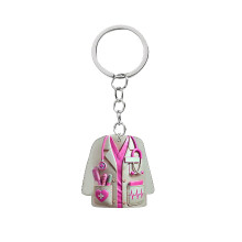 Nurse Uniform Pendant Acrylic Car Ornament Keychain