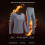Women's Solid Gray Thermal Underwear Set XL 4