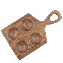 Soporte de Madera para Huevos, Estante Organizador de Huevos, Bandeja de Madera Apilable para Almacenamiento Huevos, Bandeja de Madera para Huevos