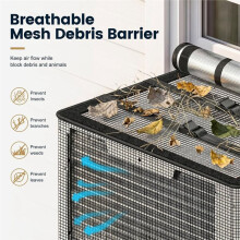 Airconditionerhoezen voor Buiten, Gaasraam AC-Dekking voor Buiten Om Insecten, Bladeren en Afval Te Blokkeren, Regenbestendige Dekking