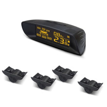 24V Lkw Parksensor Set Parktronic Rückfahr--Anzeige mit Detektor Piepton Alarm für Van, Wohnmobil, Lkw