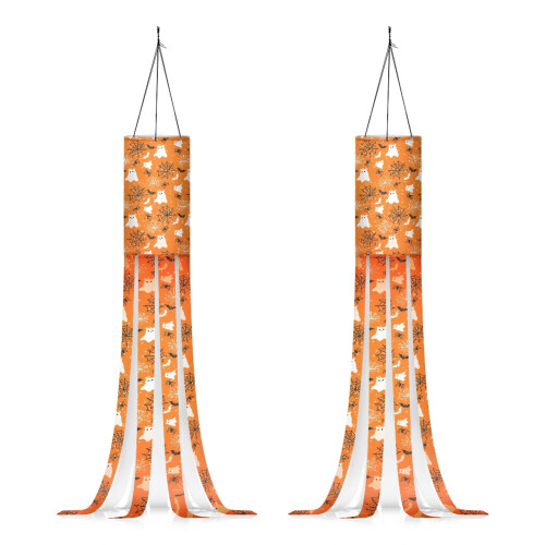 Halloween Ghost Windsock Outdoor Decoration 2 Piece