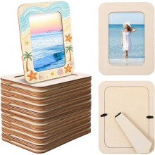 Holzrahmen für Bastelarbeiten 30 Stück DIY Holzrahmen Großpackung für 4x6 Fotos für Kunst Geburtstagsfeiern Hochzeitsdekoration Zuhause