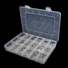 Bifavgk Transparent Plastic Parts Box 18-Cell