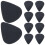 Black Thin Guitar Picks 0.5mm 10 Pack 1