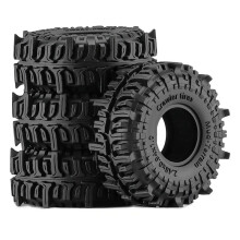4pcs 1.0 Inch Soft Rubber Mud Cralwer Tyre for 1/24 1/18 Axial SCX24 TRX4M Ascent-18 RC Crawler Car Upgrade Parts